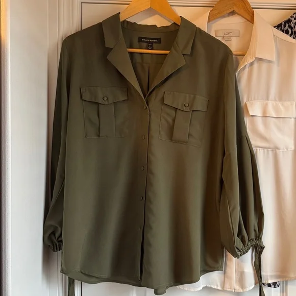 3 Blouses: Banana Republic and Loft - Picture 2 of 13